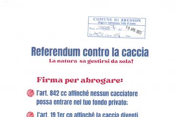 Referendum contro la caccia