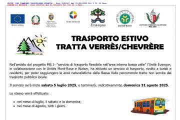 TRASPORTO ESTIVO TRATTA  VERR&#200;S/CHEVR&#200;RE