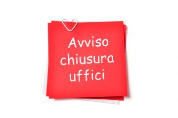 Avviso chiusura ufficio servizi demografici e protocollo