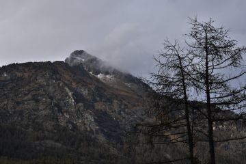 Vista della montagna dalla zona laghetto