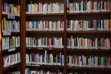 Scaffali della biblioteca