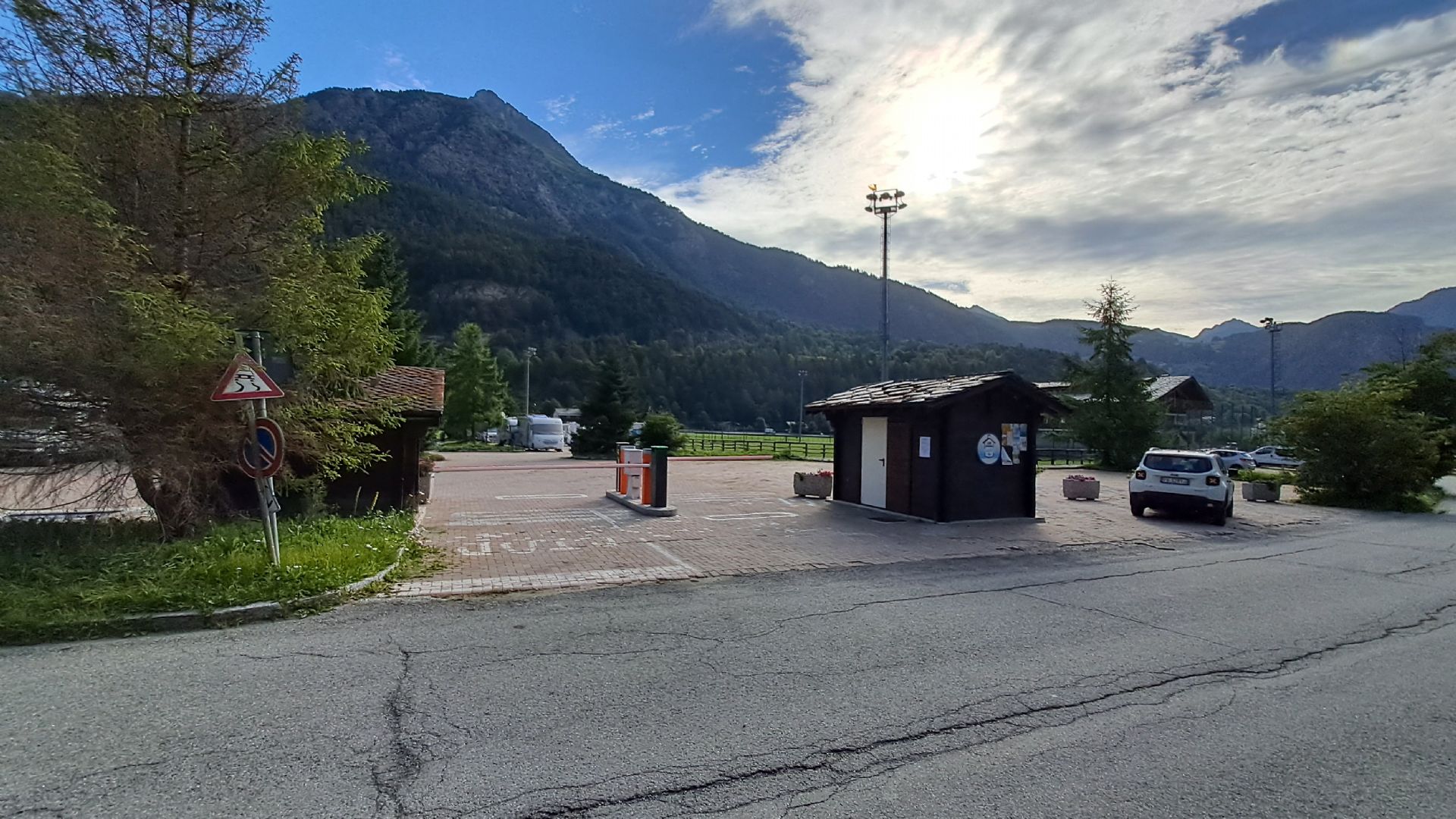 Area camper Vollon - Uscita